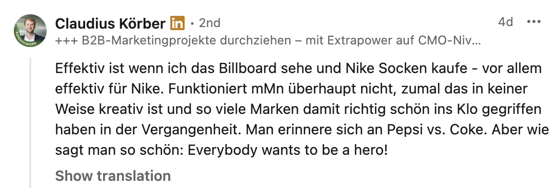 Nachricht aus der Community