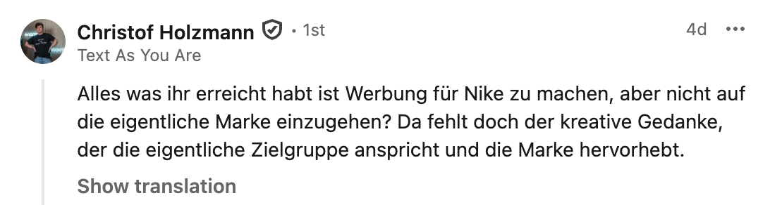 Nachricht aus der Community